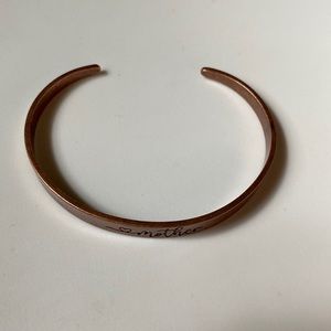 Paparazzi Copper bracelet engraved with ❤️ mother